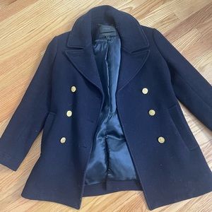 COPY - J.Crew wool pea coat in navy